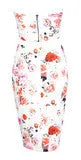 CUTE V TWO PIECE FLOWER DRESS