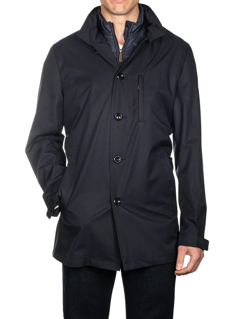 Darius Raincoat With Insert Navy