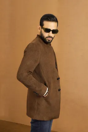 Dark Brown 3 Botton Coat