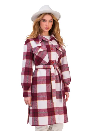 Eva Classic Wool Blend Shirt-Coat