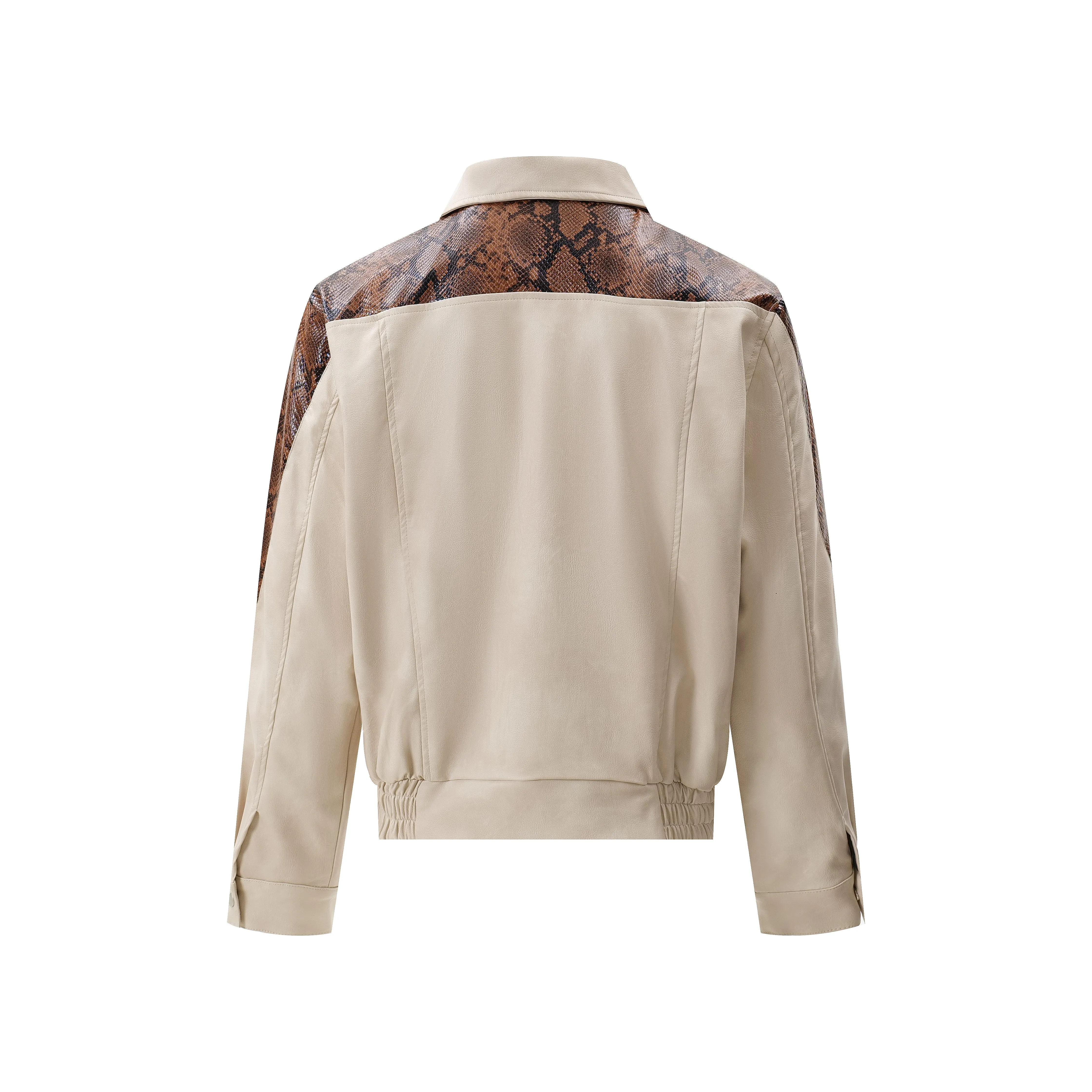 Fang | Faux Leather Bomber Jacket