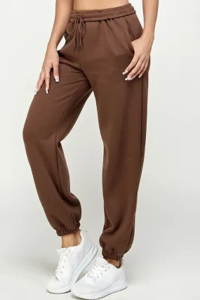 Fleece Joggers Chocolate