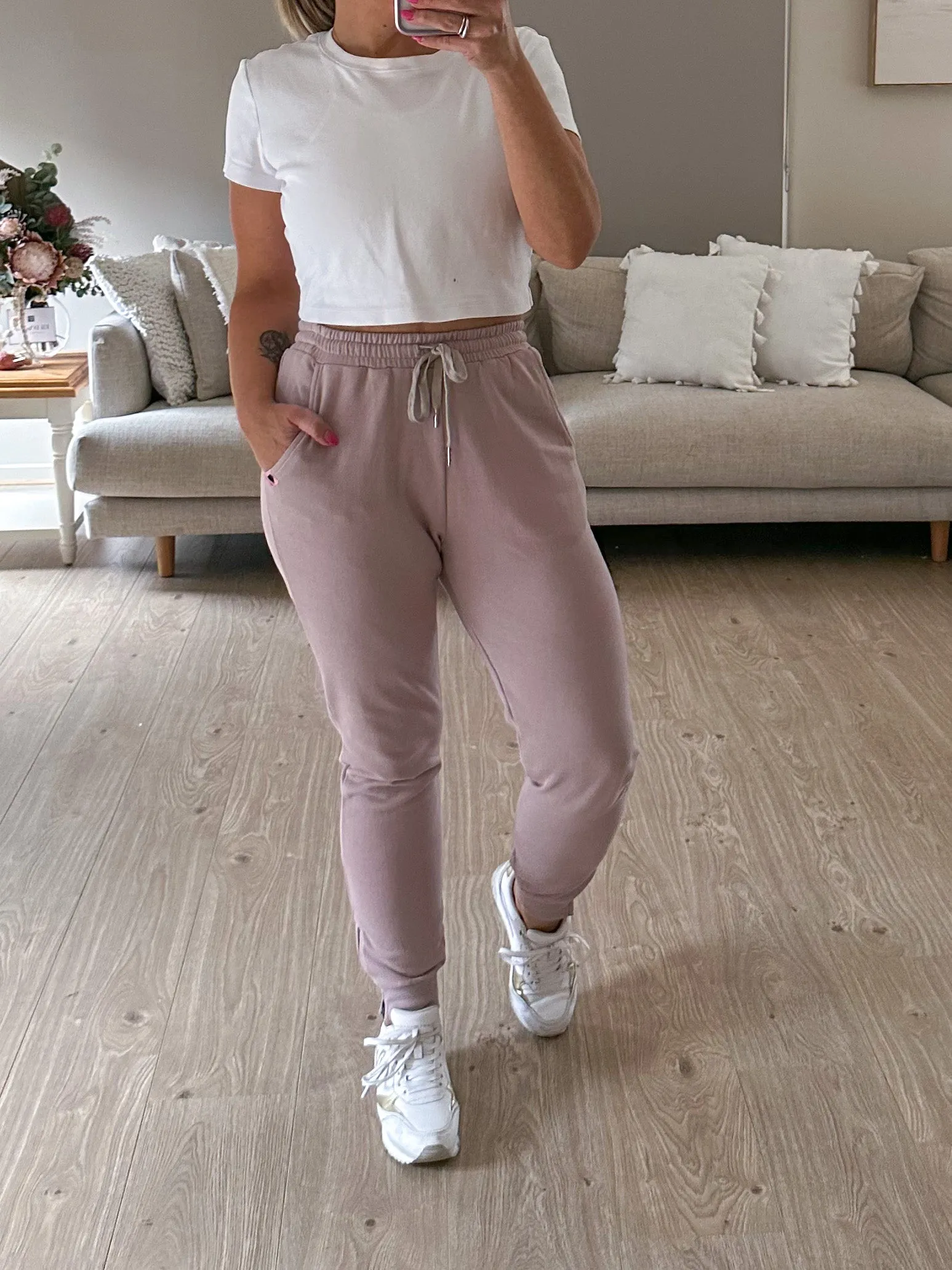 Freedom Track Pants - Mauve