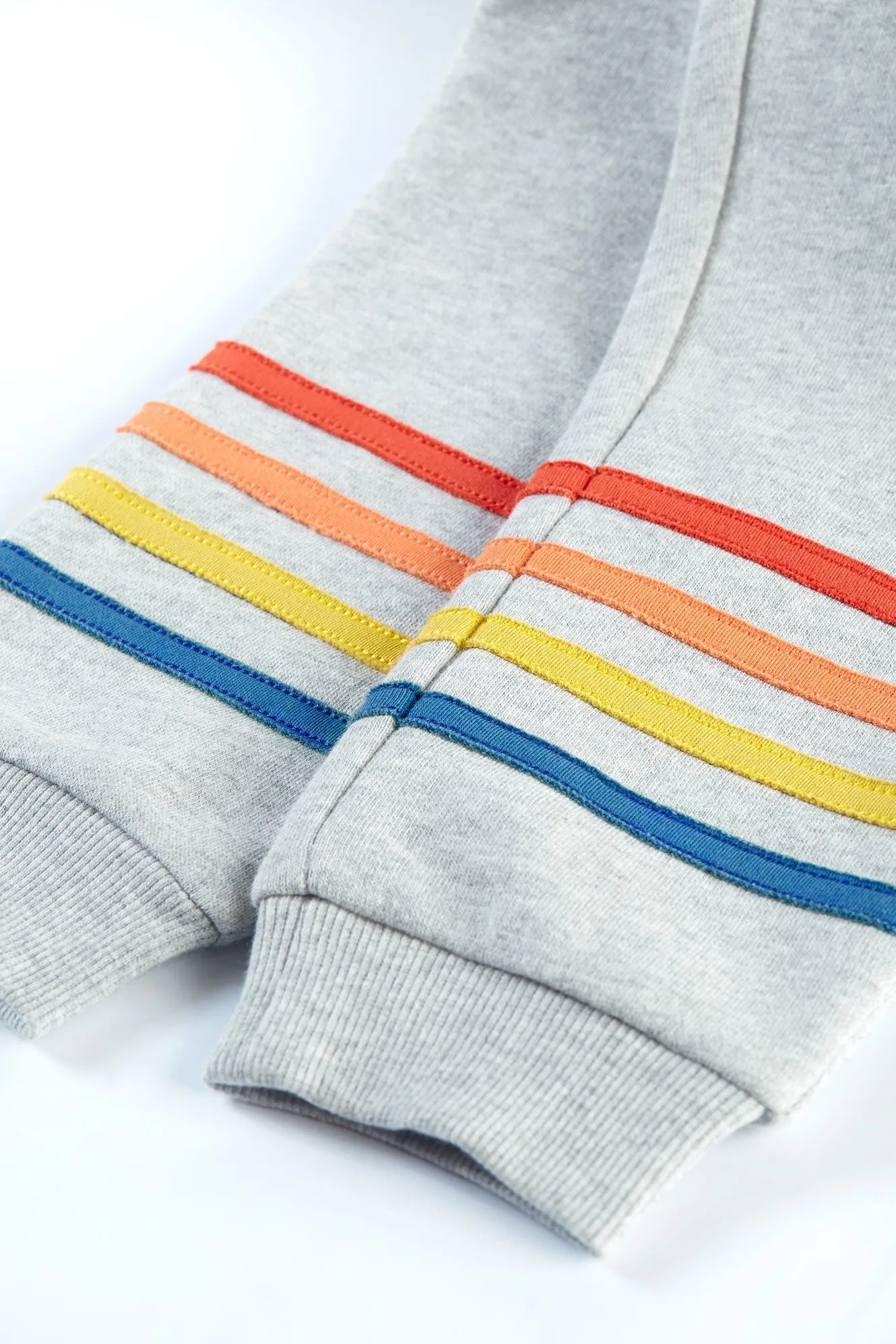 Frugi Switch Jago Joggers in Grey Marl/Rainbow