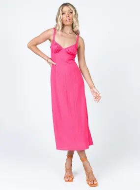 Georgia Midi Dress Pink