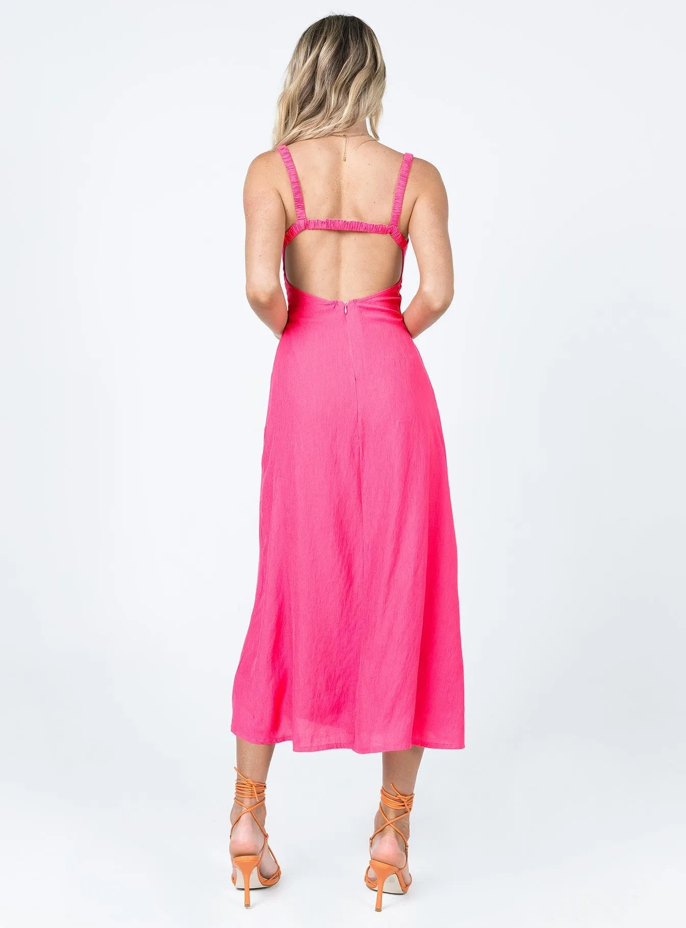 Georgia Midi Dress Pink