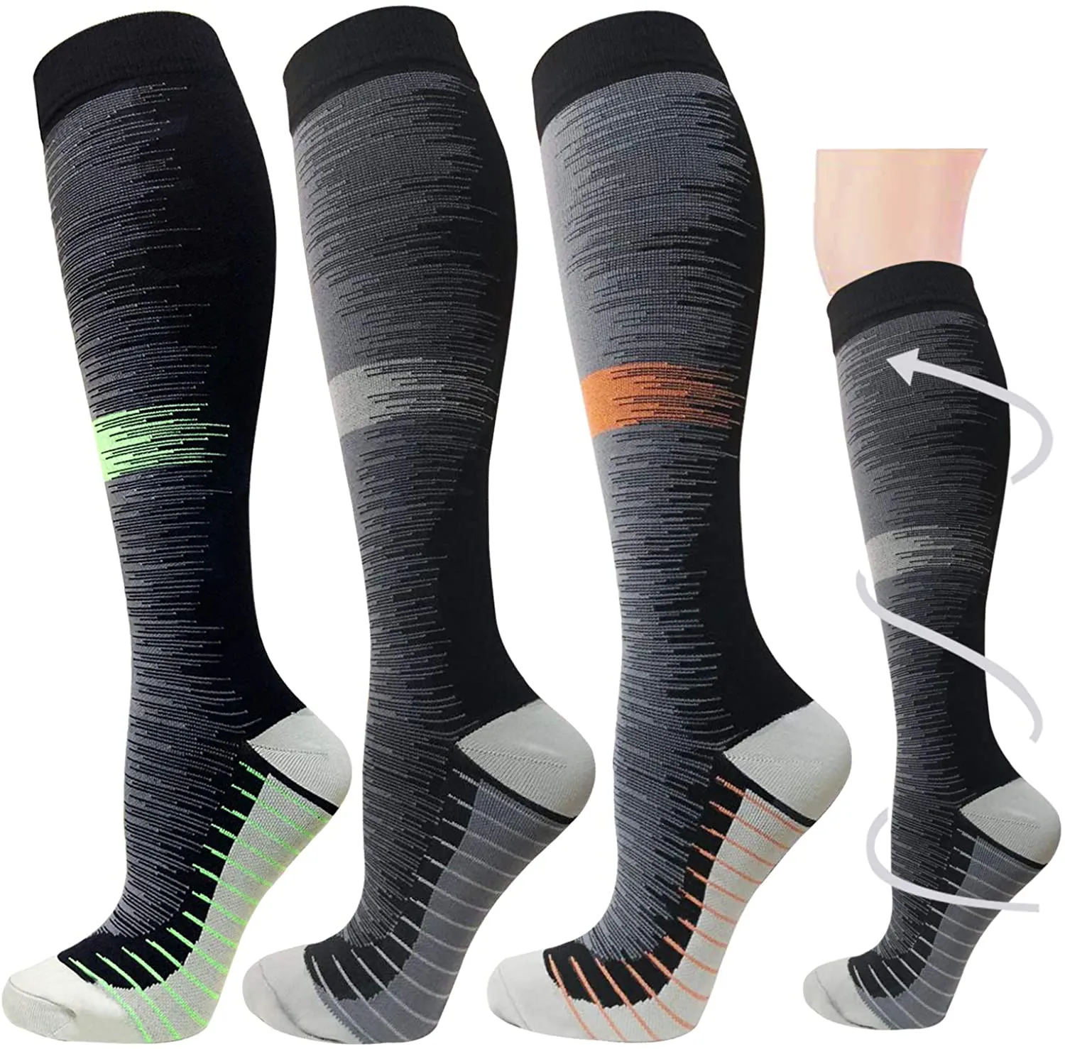 Graduated Medical Compression Socks for Women&Men 20-30mmhg Knee High Sock