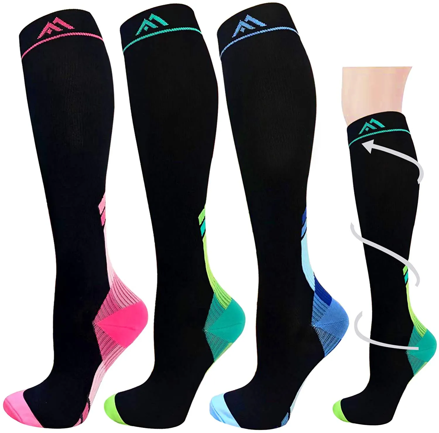 Graduated Medical Compression Socks for Women&Men 20-30mmhg Knee High Sock