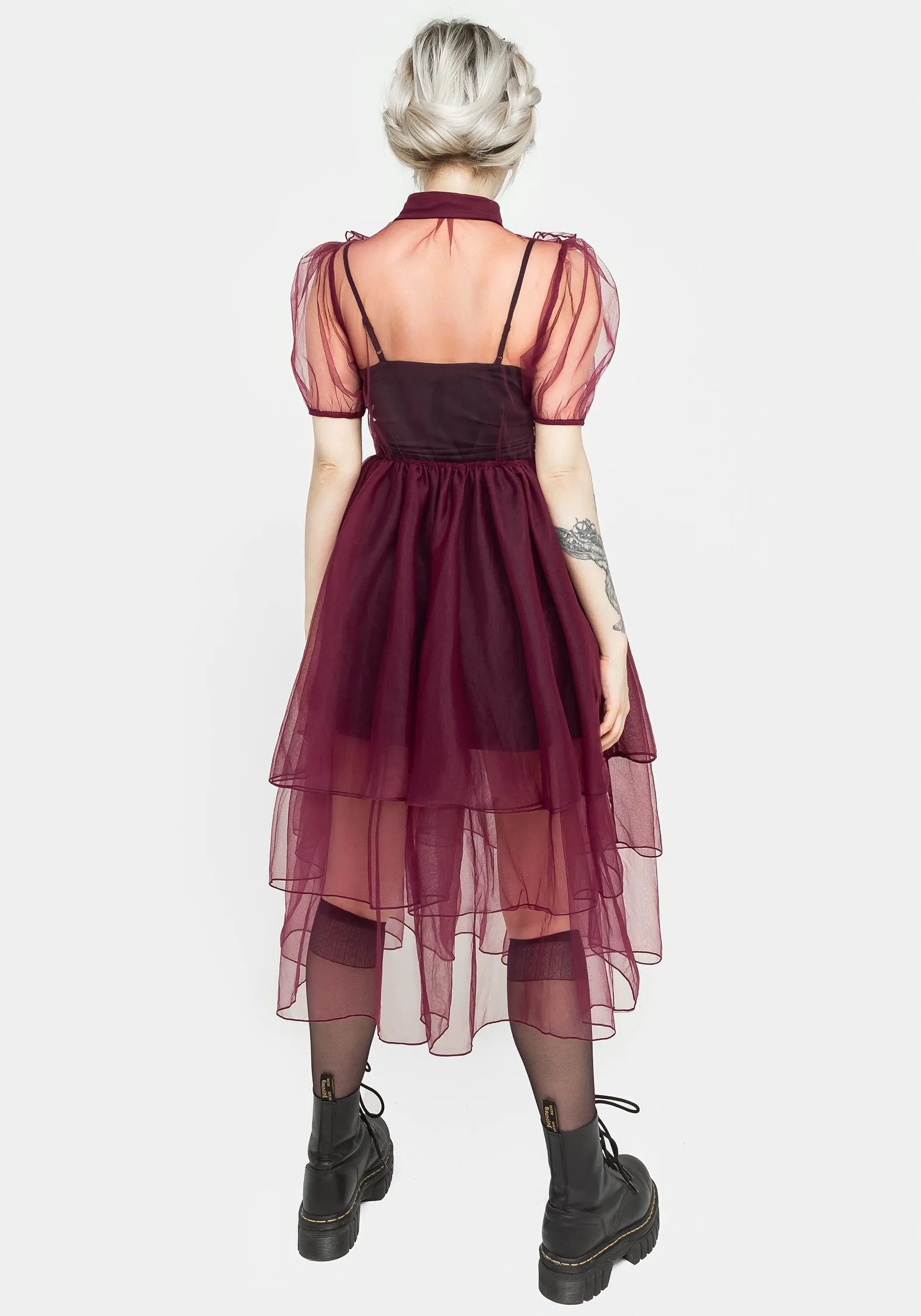 Headhunter Frill Yoke Gown - Purple