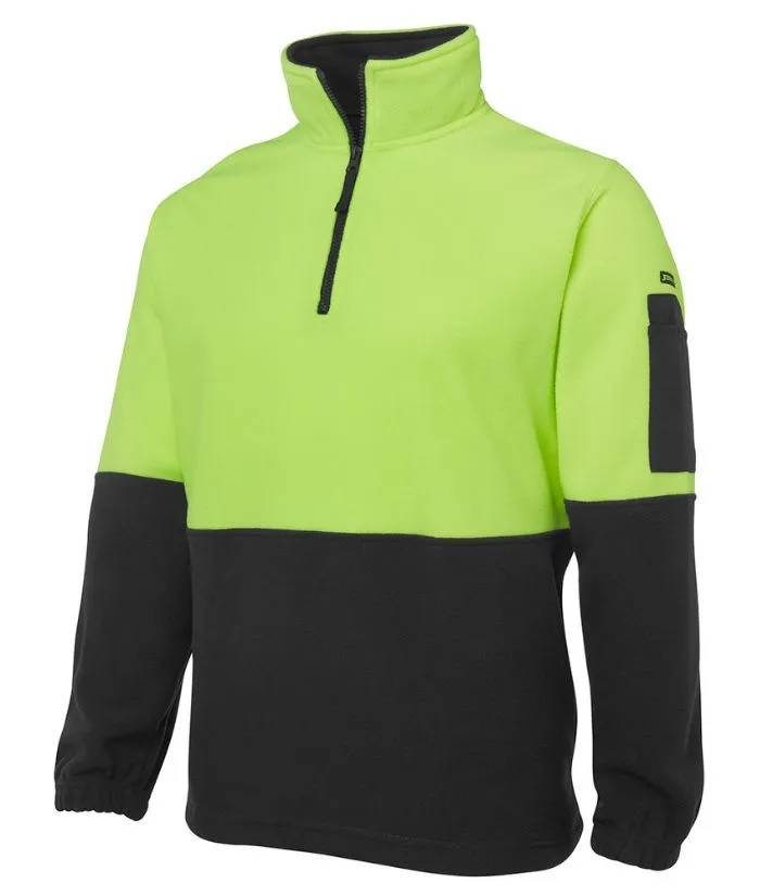 Hi Vis 1/2 Zip Polar Fleece