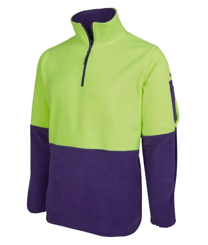 Hi Vis 1/2 Zip Polar Fleece