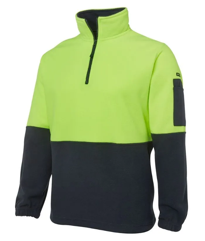 Hi Vis 1/2 Zip Polar Fleece