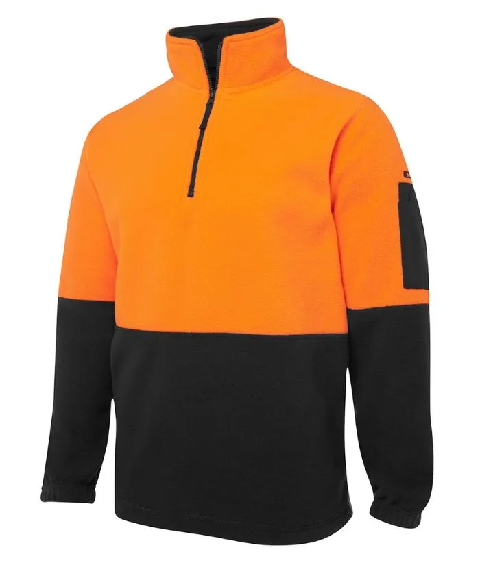 Hi Vis 1/2 Zip Polar Fleece