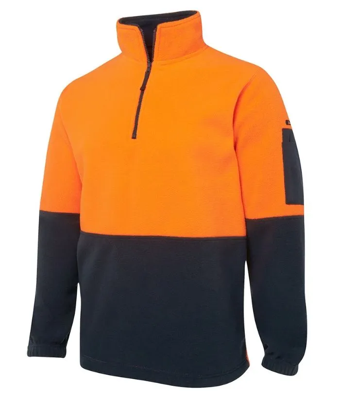 Hi Vis 1/2 Zip Polar Fleece