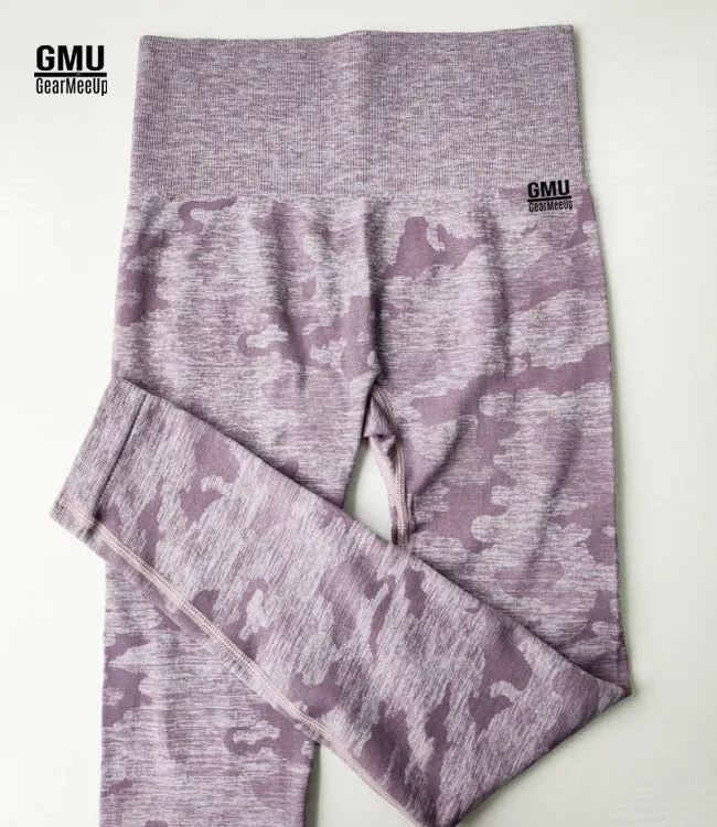 High-Waisted Camo Seamless Leggings