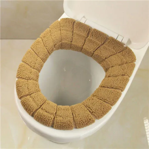 Hot Soft Toilet Seat Cover Cute Lid Top Warmer Washable Bathroom Product