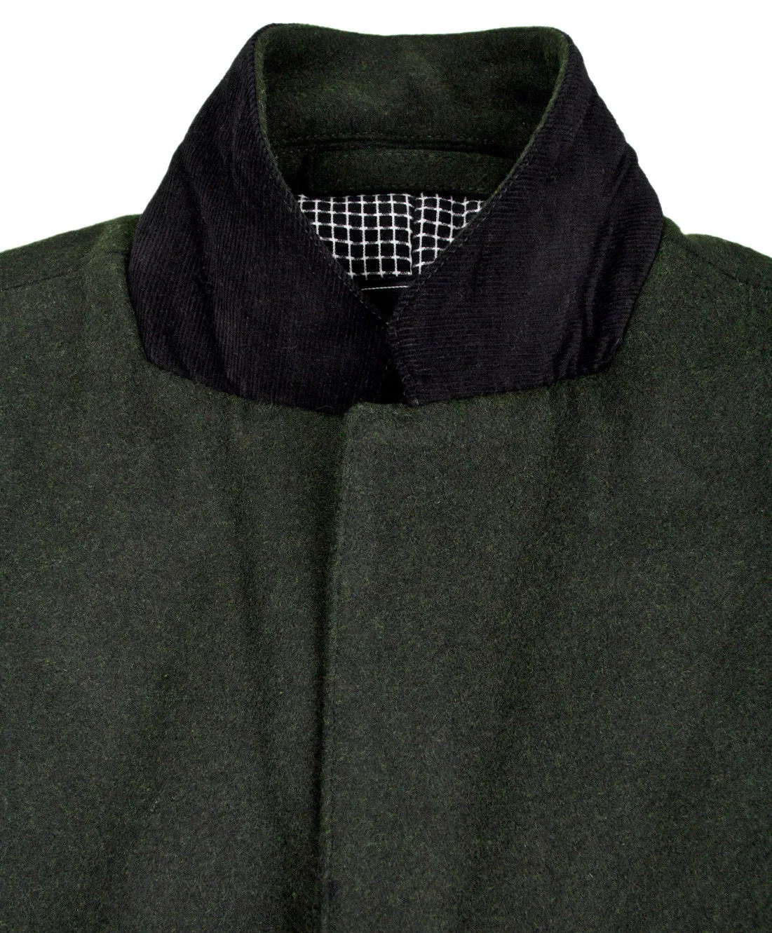 I Love Ugly Pocket Seam Overcoat (Green)