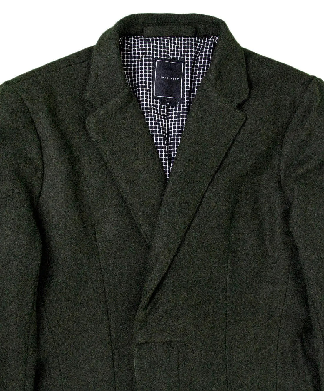 I Love Ugly Pocket Seam Overcoat (Green)