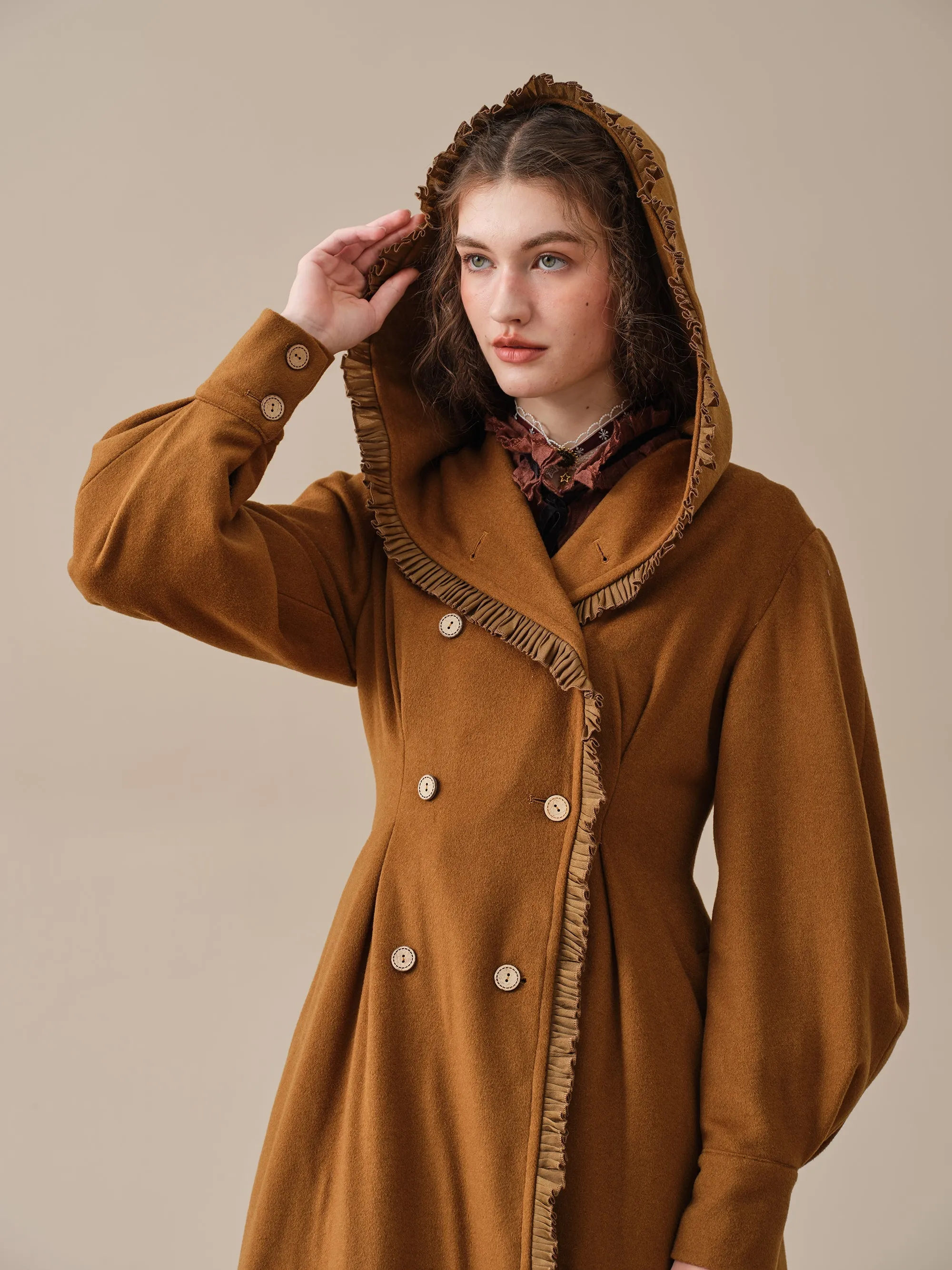 Jacques 25| long hooded victorian coat (100% wool)