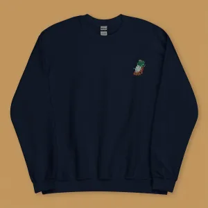 Jadeite Cabbage (Bok Choy) Embroidered Sweatshirt