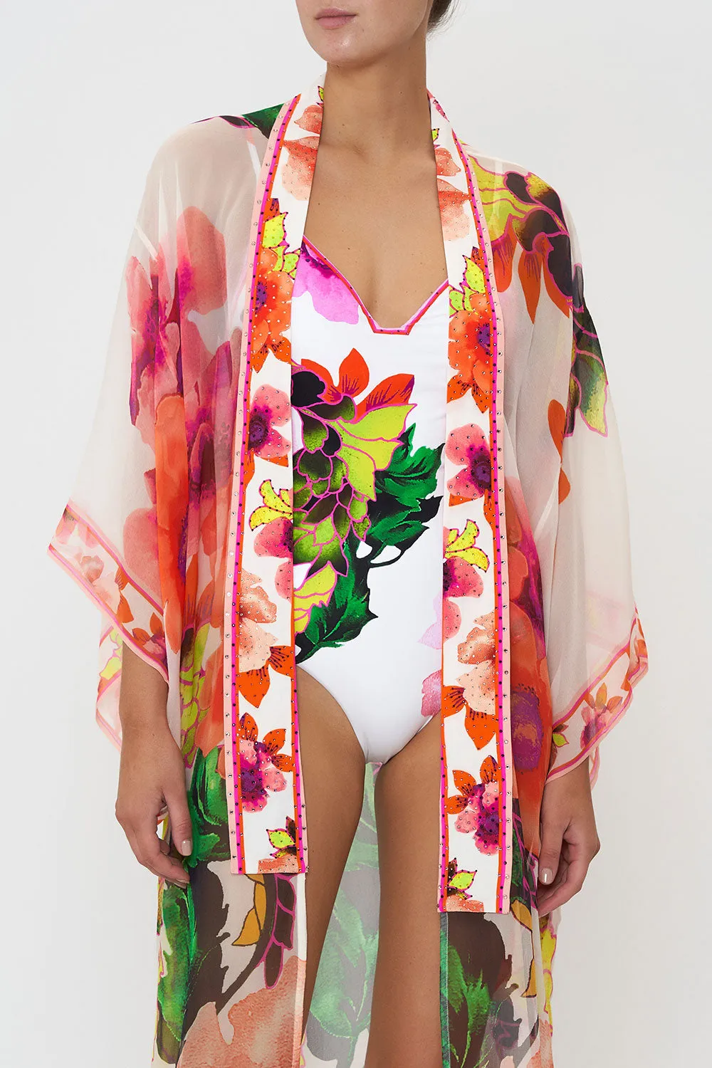 KIMONO COAT PRETTY AS A POPPY