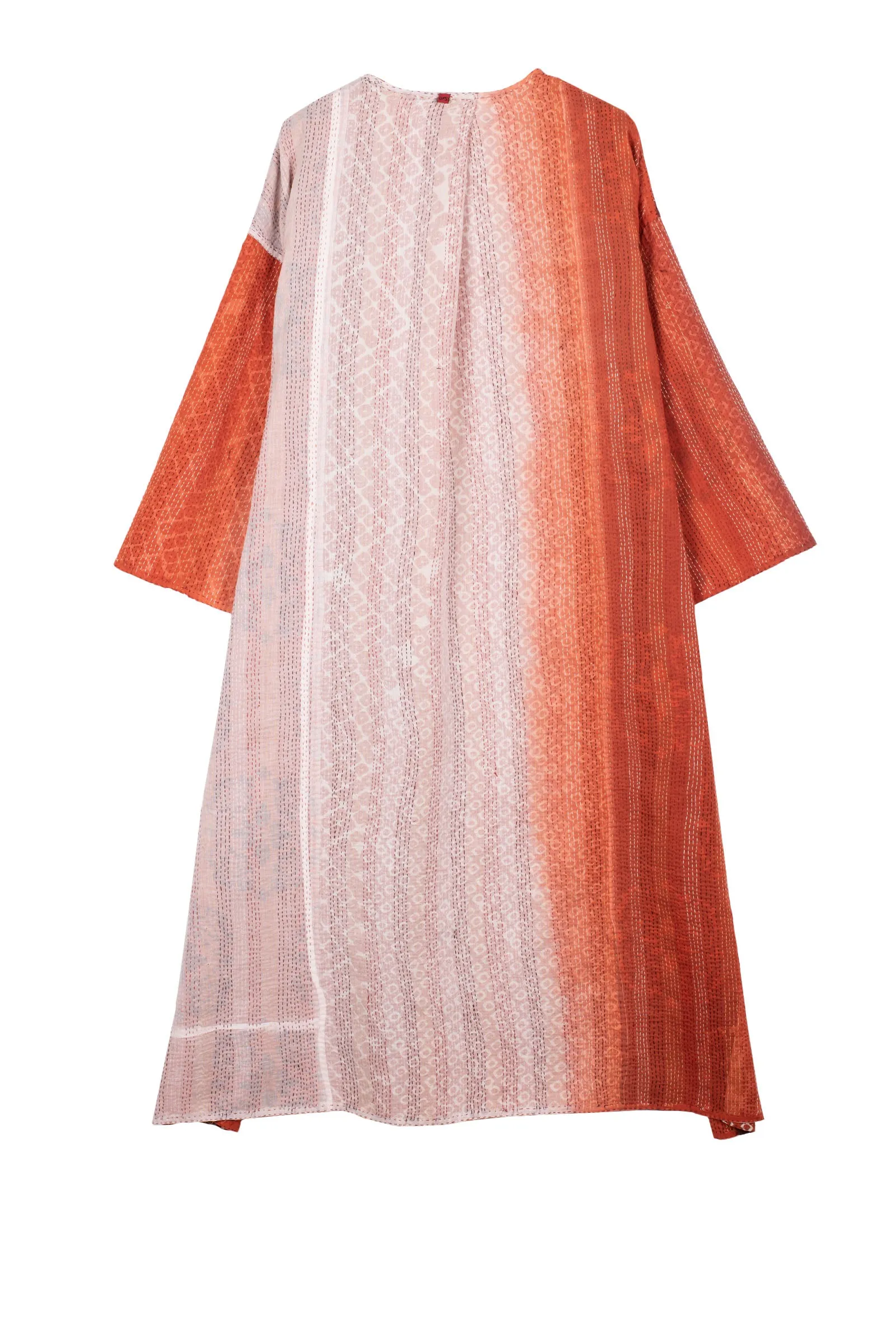 KIMONO COTTON KANTHA LONG DUSTER