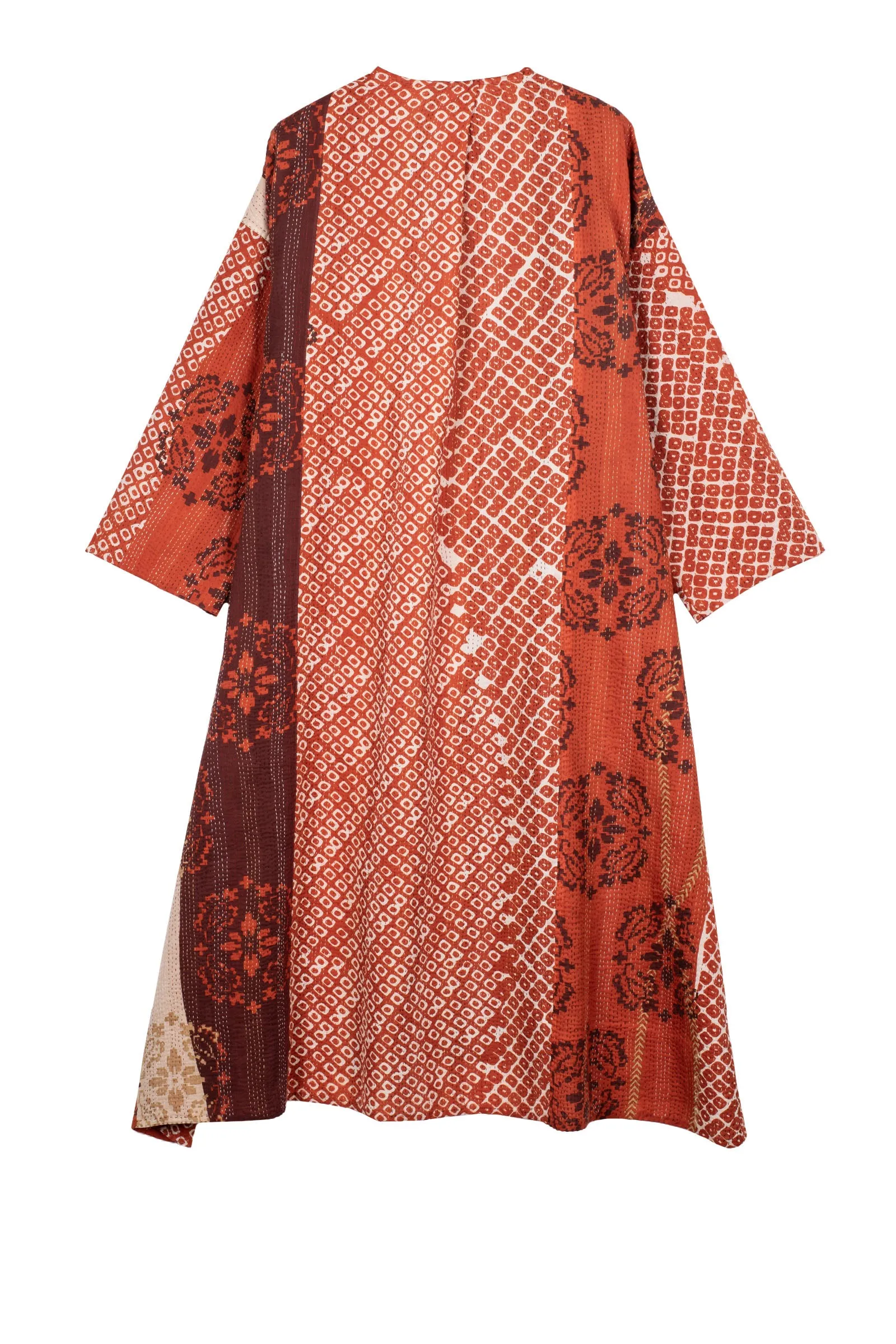 KIMONO COTTON KANTHA LONG DUSTER