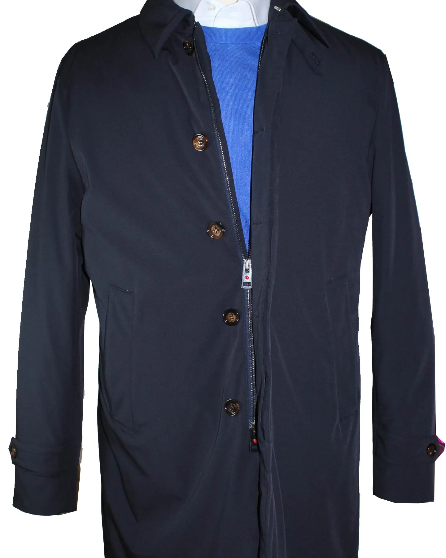 Kired Kiton Coat Dark Blue Button/ Zip Front EU 50 / M SALE