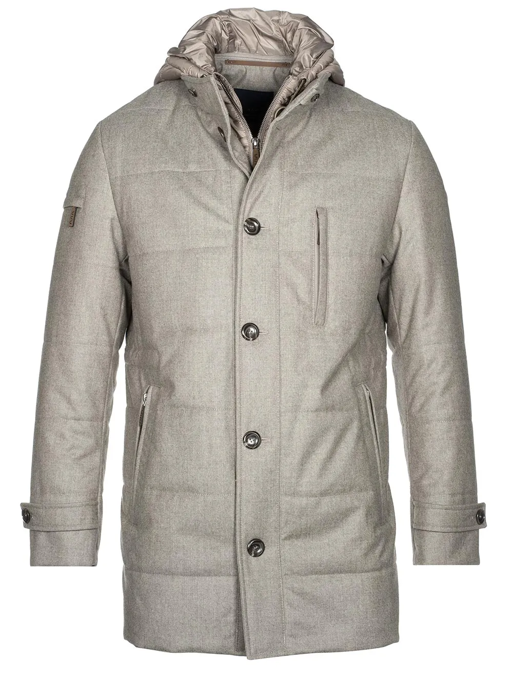 Kirk Hooded Jacket Beige