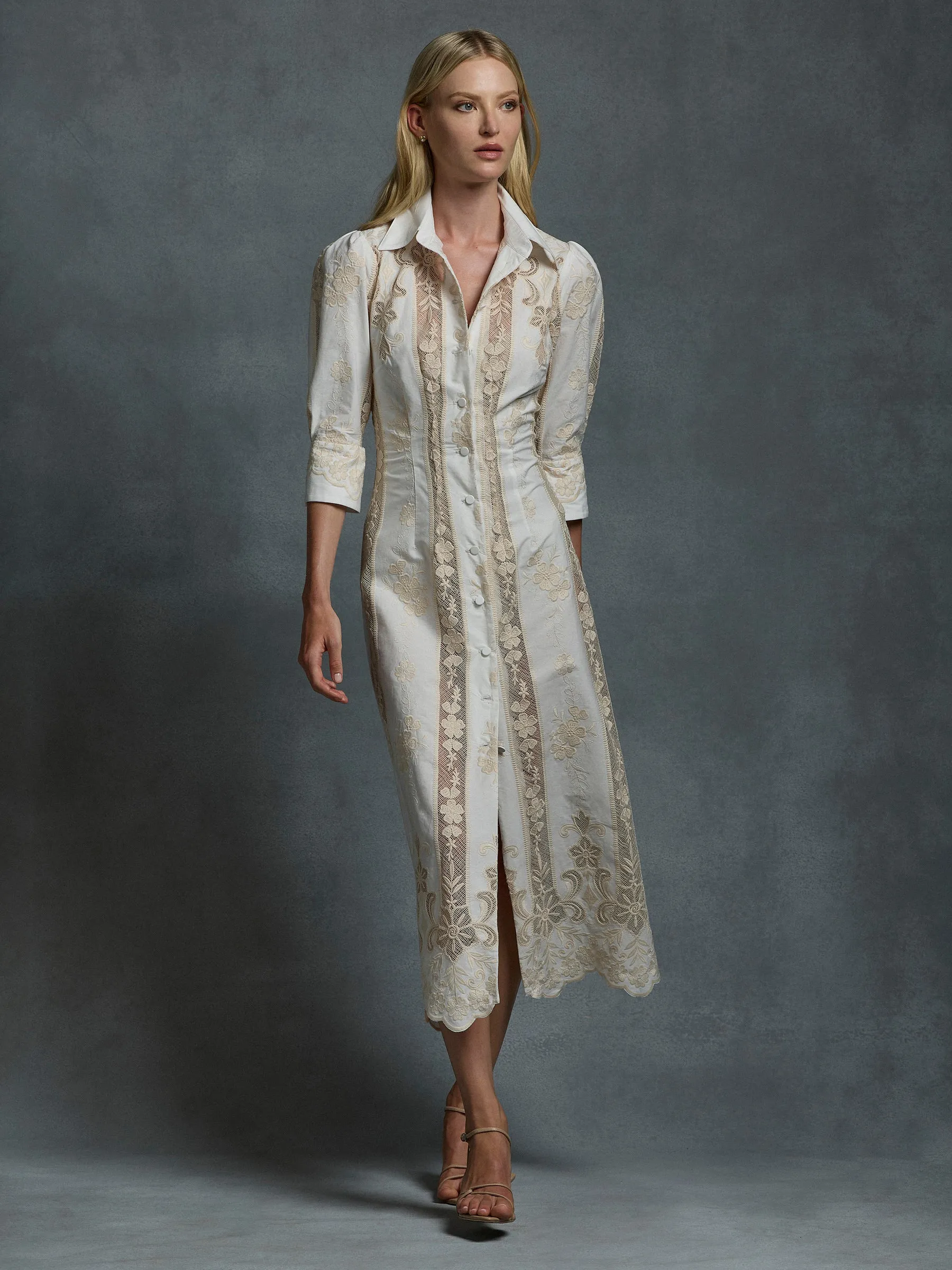 Kristen Shirt Dress - Ivory