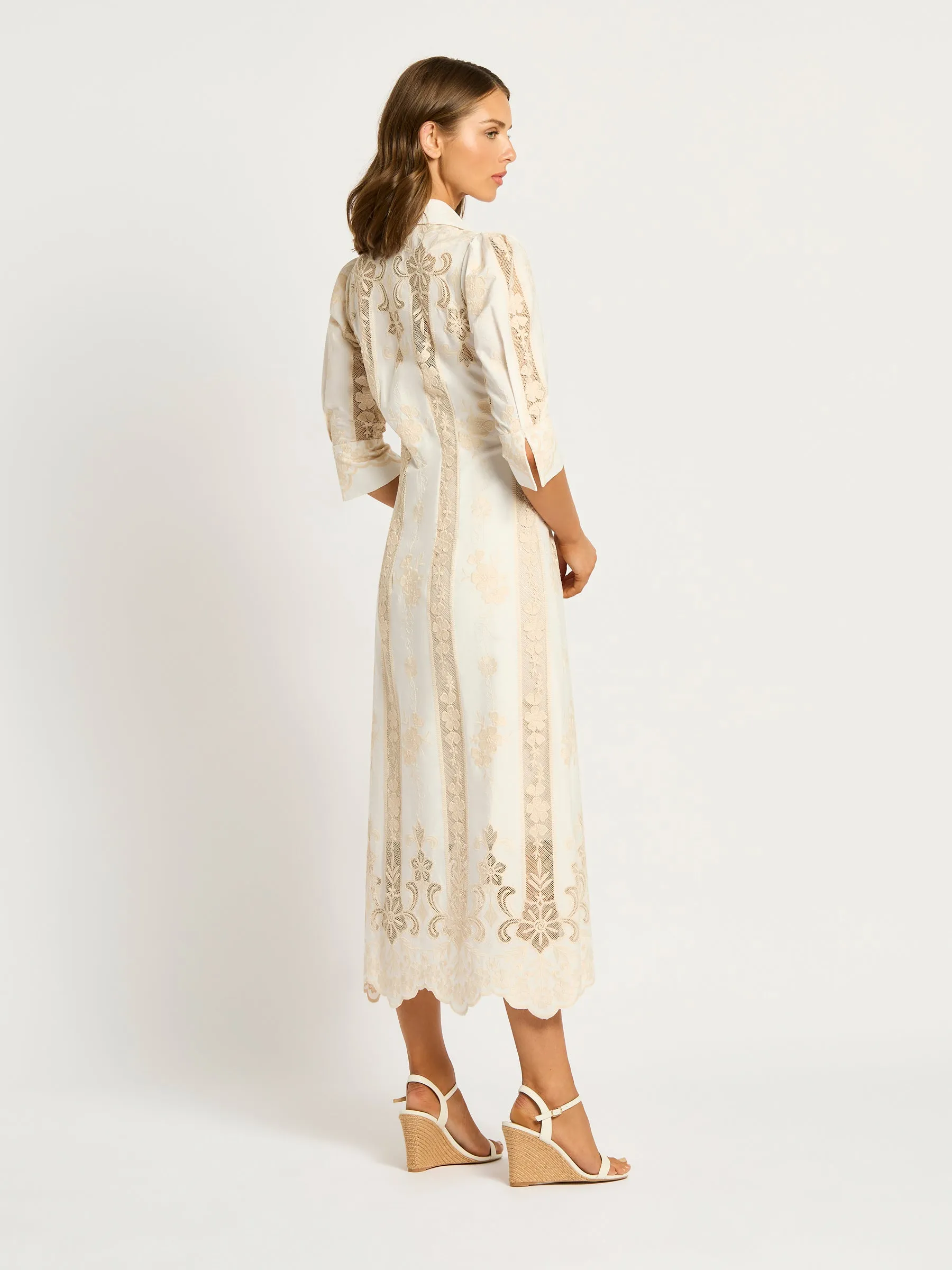 Kristen Shirt Dress - Ivory