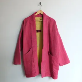 L Magenta with White Stitching Anoushka Jacket LL155