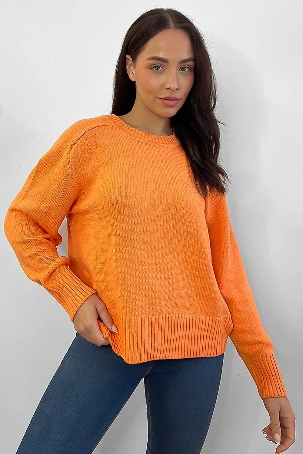 Large Scoop Neckline Pullover