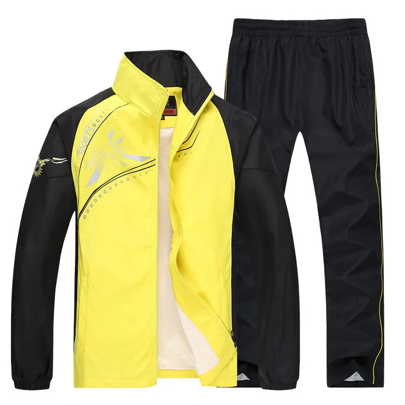 Leisure Sports College Style Two-piece Spring And Autumn Long-sleeved Suit