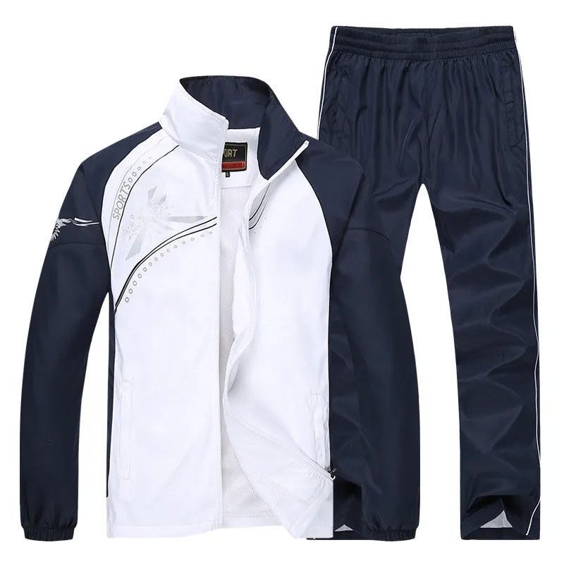 Leisure Sports College Style Two-piece Spring And Autumn Long-sleeved Suit