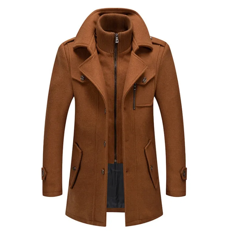 LMS Wool Blends Double Collar Coats