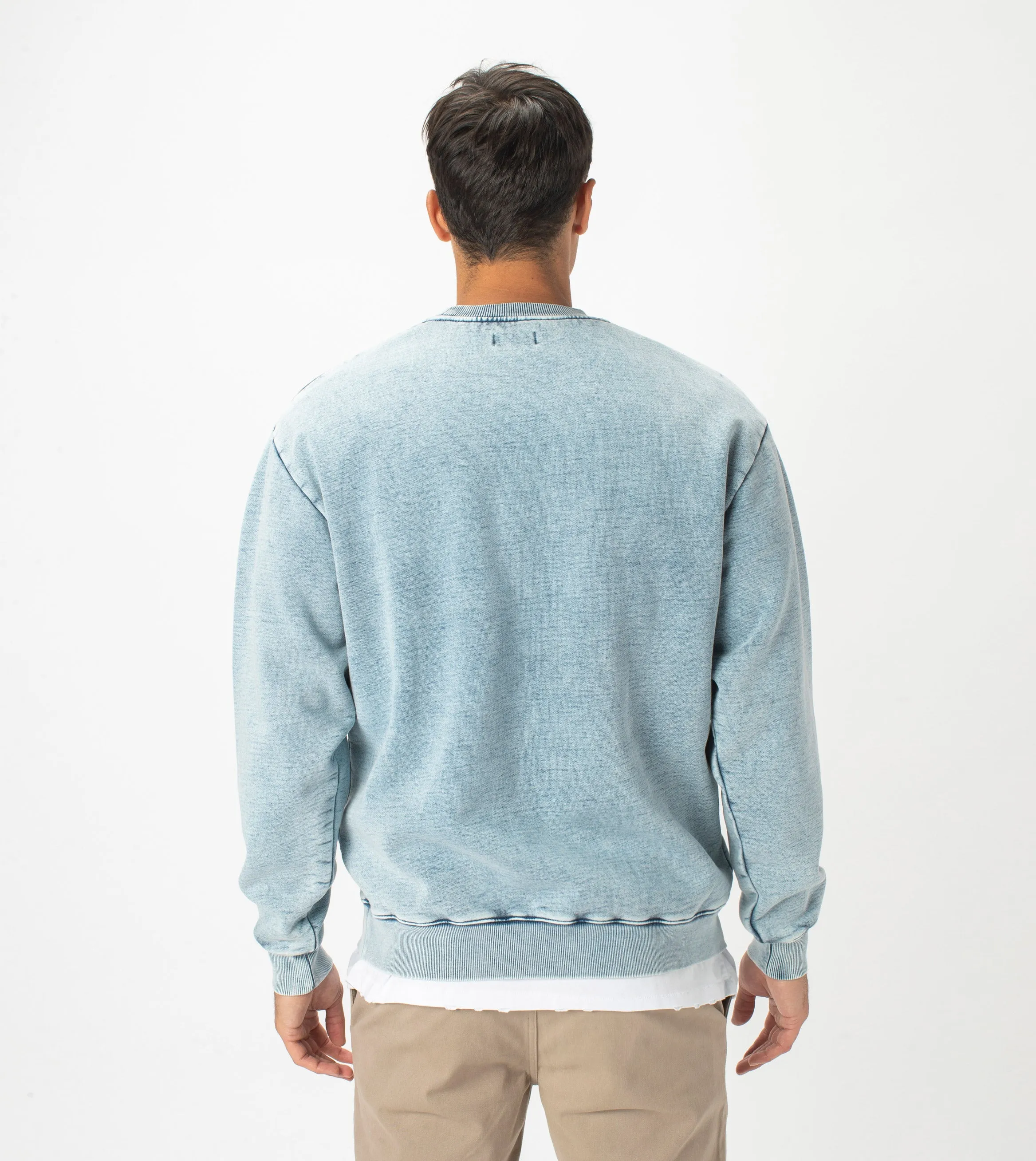 Lowgo Crew Sweat Salt Blue