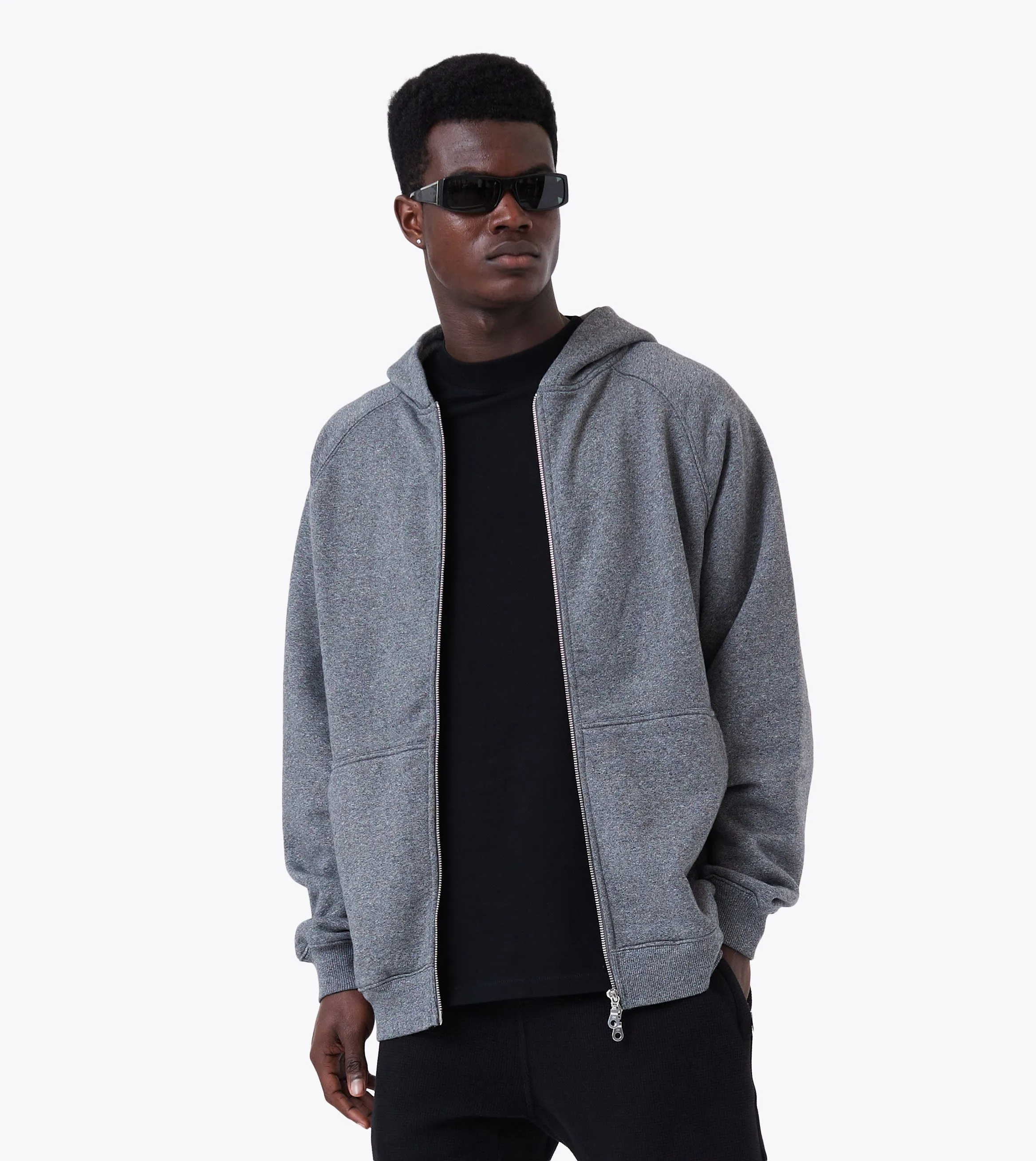 Lowgo Hood Zip Sweat Static