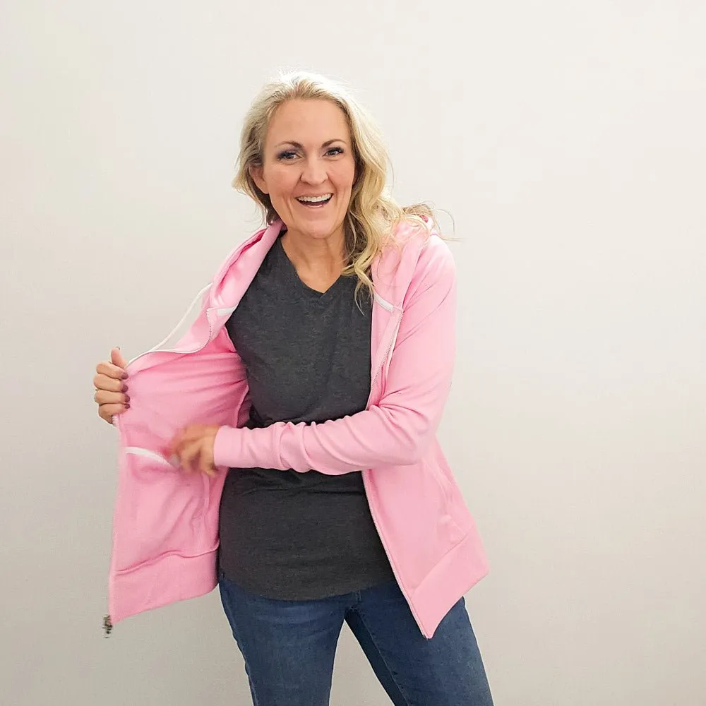 Lux Pink Fleece Full Zip