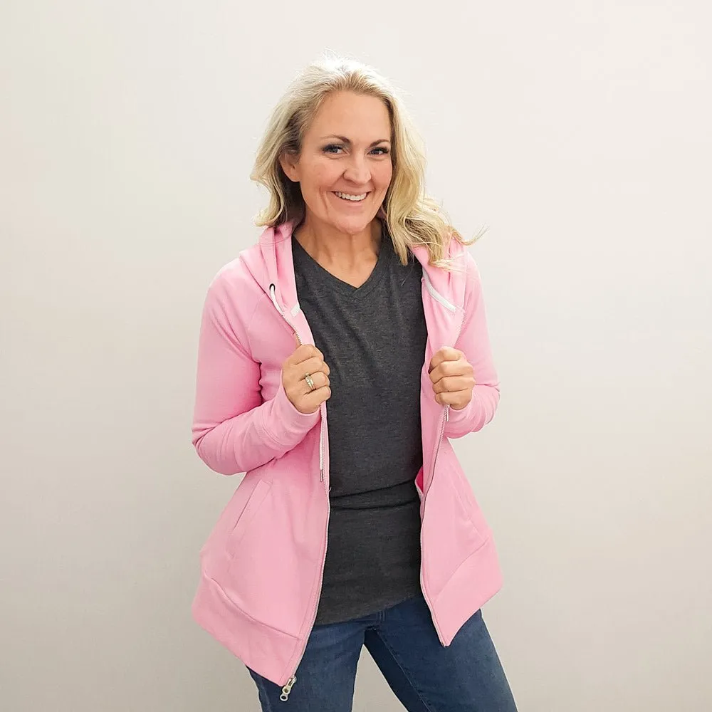 Lux Pink Fleece Full Zip