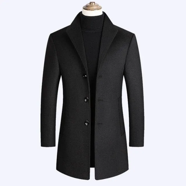 Luxurious Brand Men Wool Blends Coats