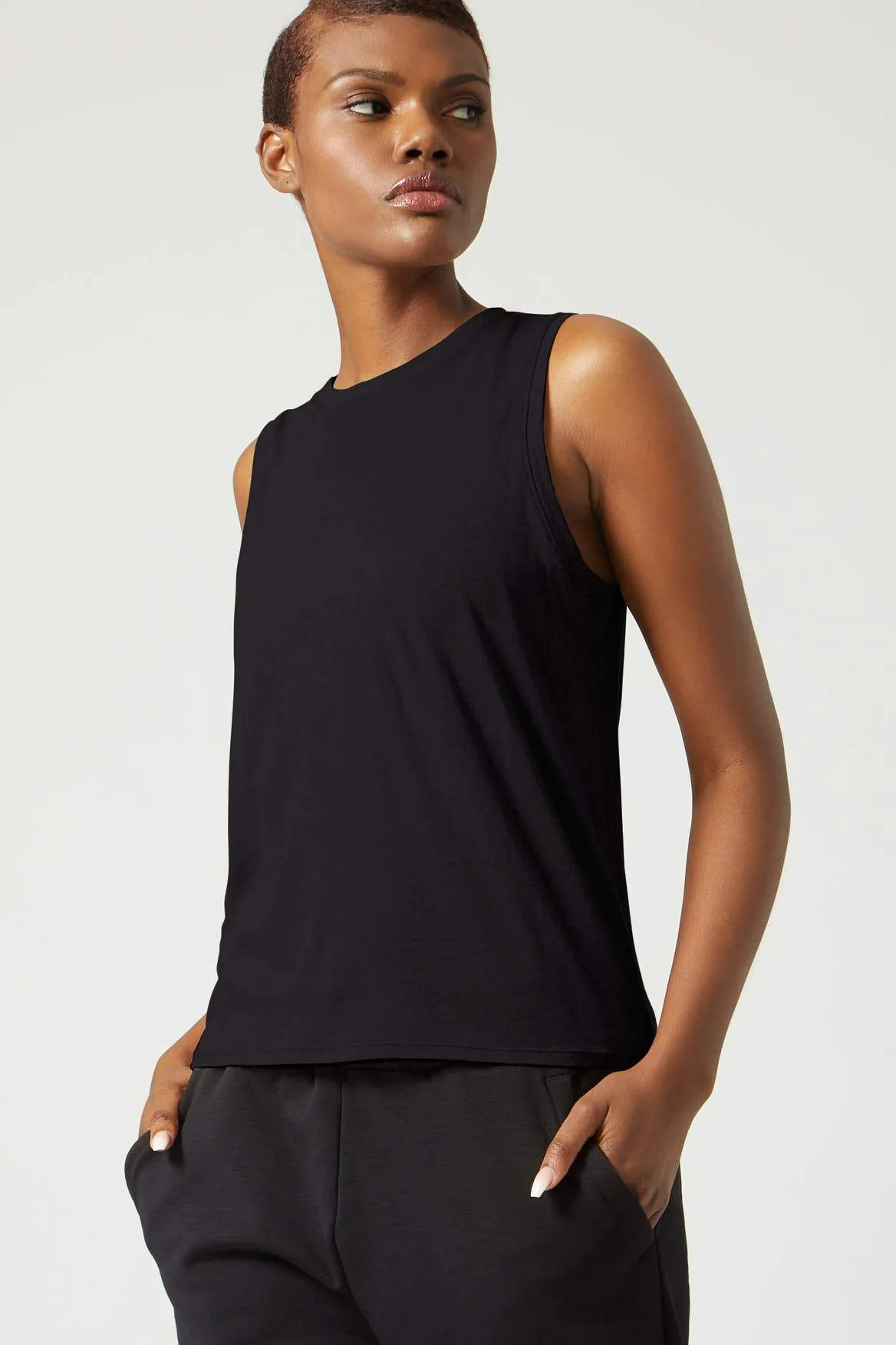 Maggie Muscle Tee Black