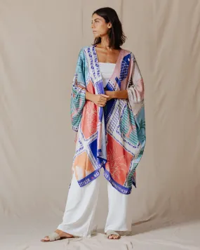 Mediterranean Dream Short Kimono