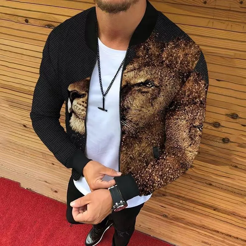 Men's Casual Printed Jacket 17867010L