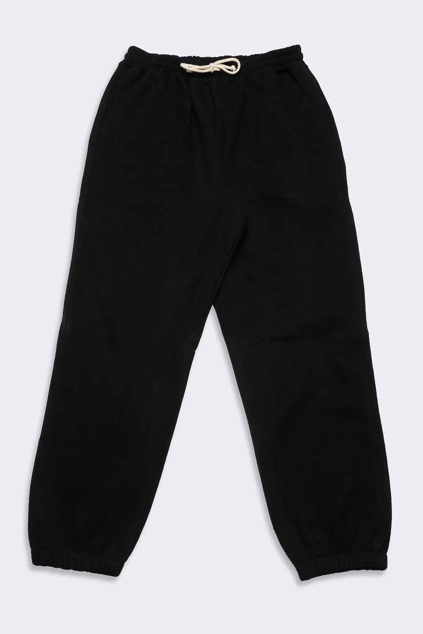 Men's Organic Heavyweight Fleece Sweatpants in Black