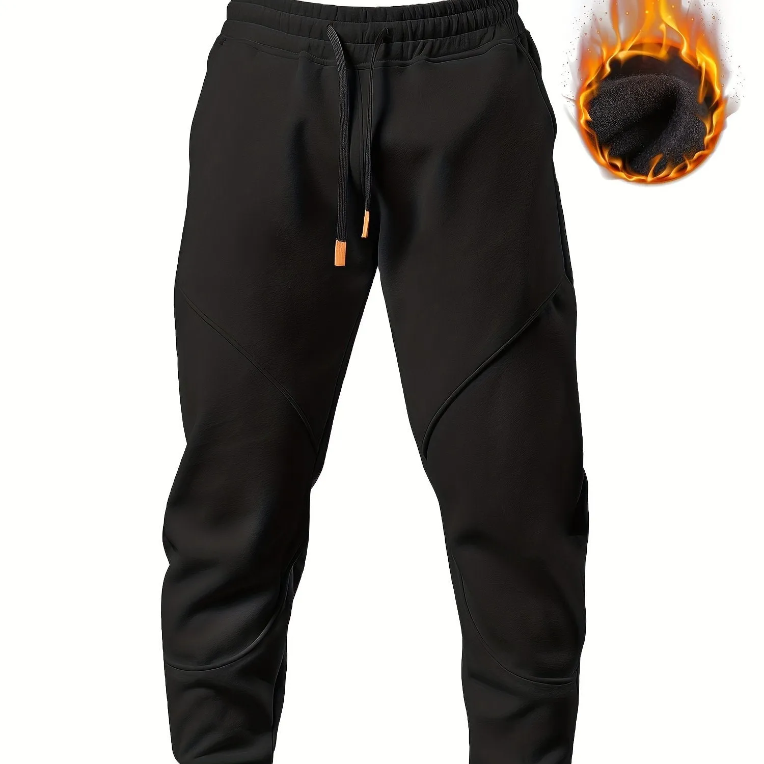 Men's Winter-Ready Fleece Joggers – Soft, Stretchy, & Durable Drawstring Sweatpants for Active Comfort