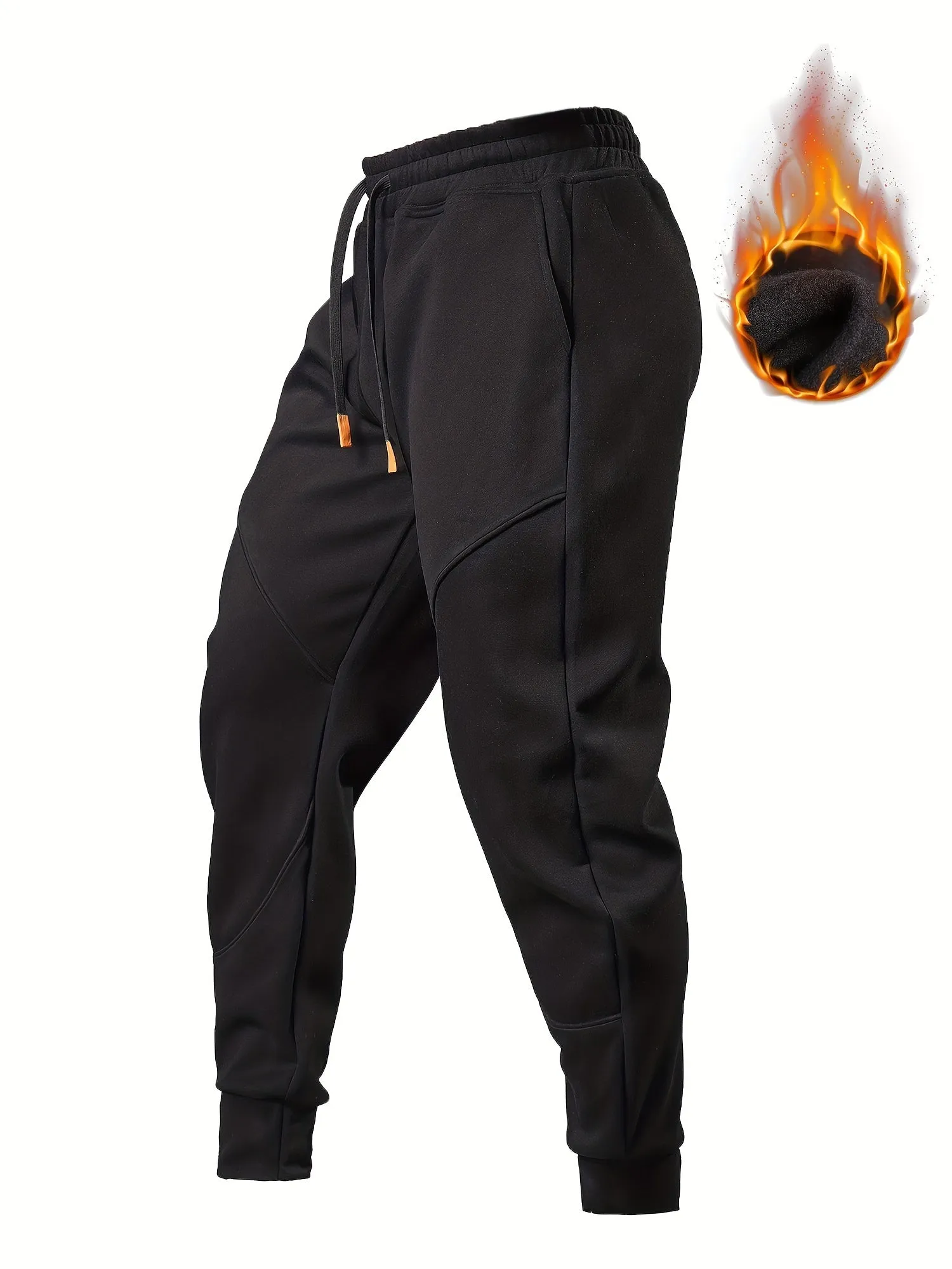 Men's Winter-Ready Fleece Joggers – Soft, Stretchy, & Durable Drawstring Sweatpants for Active Comfort