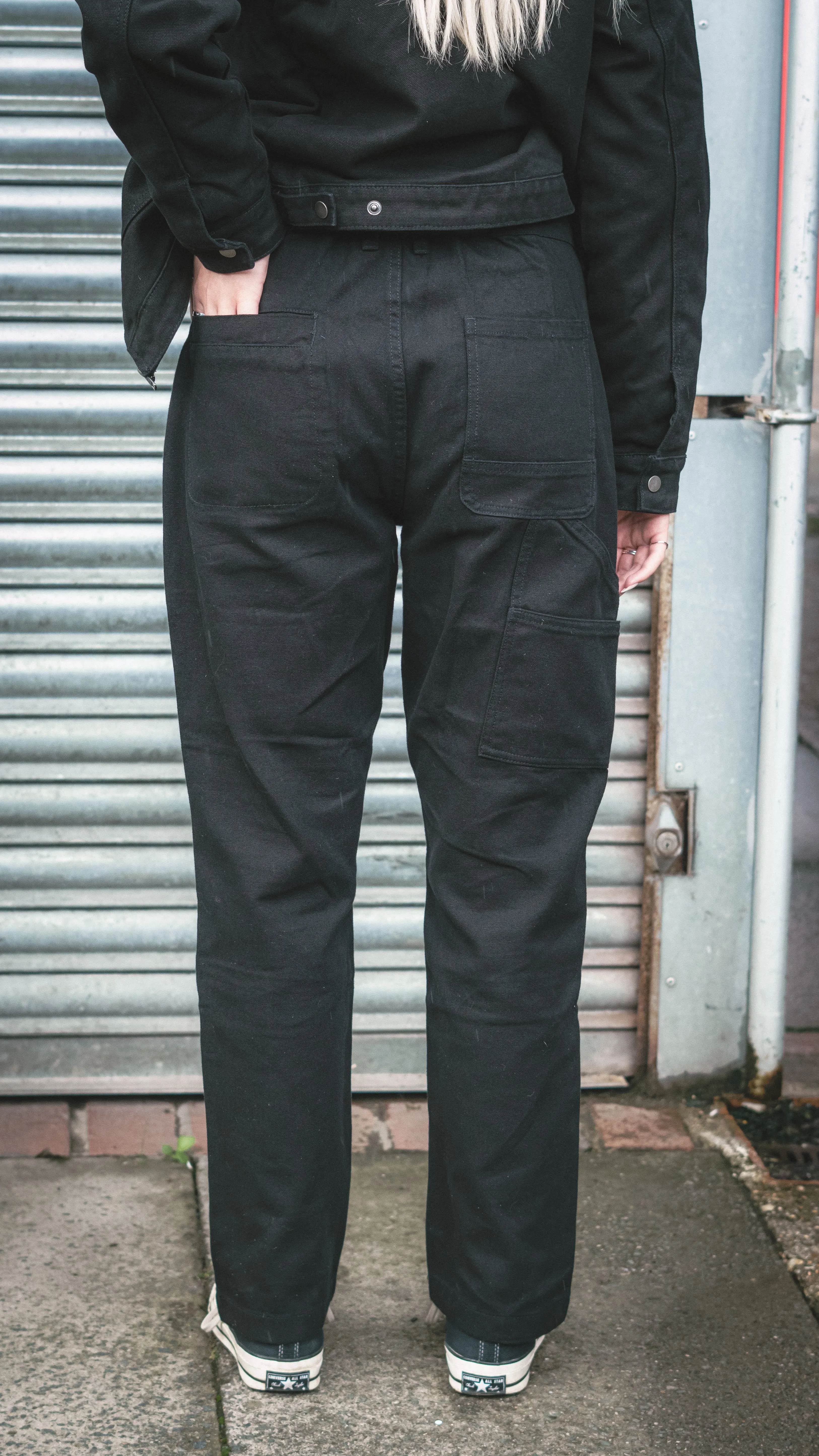 Metal Logo Canvas Trousers