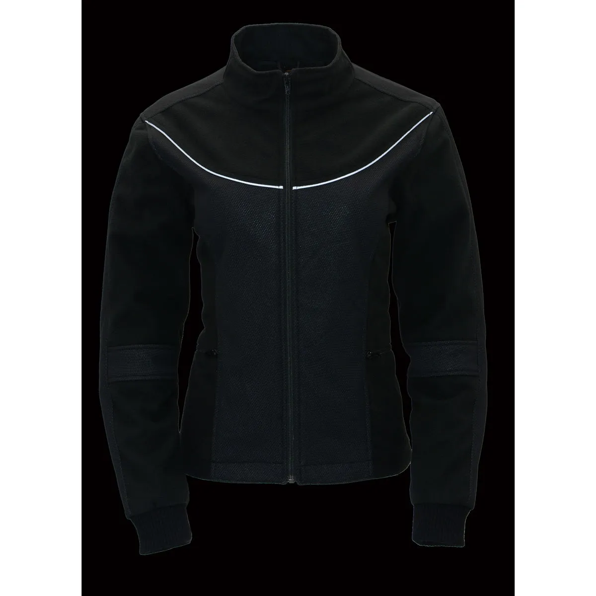 Milwaukee Leather MPL2780 Women's Black Textile and Fleece Combo