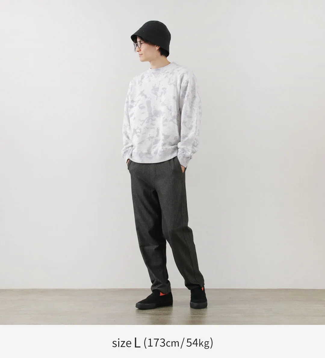 MOC T / Garment Dyed Loopwheel Crew Neck Pullover